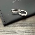 Studded Huggie Earrings - Silver