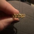 Women's Cuban Link Ring - Gold