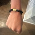 Onyx Beaded Bracelet - Gold