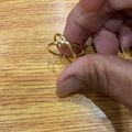 Women's Crossover Ring Gold