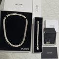 Iced Out Hoop Earrings - Gold
