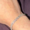 Women's Iced Out Cuban Link Bracelet 5mm