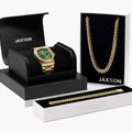 JX1 Automatic Watch + Cuban Set 8mm