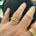 Cuban Link Ring Gold