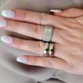 Women's Dome Ring Silver