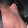 Women's Emerald Cut Stud Earrings - Silver