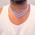 Tennis Chain Stack - Silver