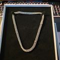 Women's Iced Out Cuban Link Chain 8mm