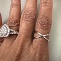 Women's Crossover Ring - Silver