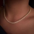 Women's Iced Out Cuban Link Chain 5mm