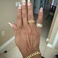 Women's Cuban Link Ring Gold