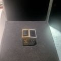 Beveled Onyx Signet Ring Silver