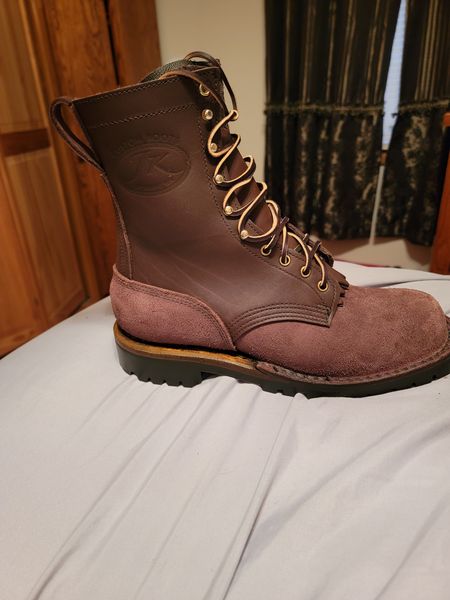 O.T. Pro boots worn casually
