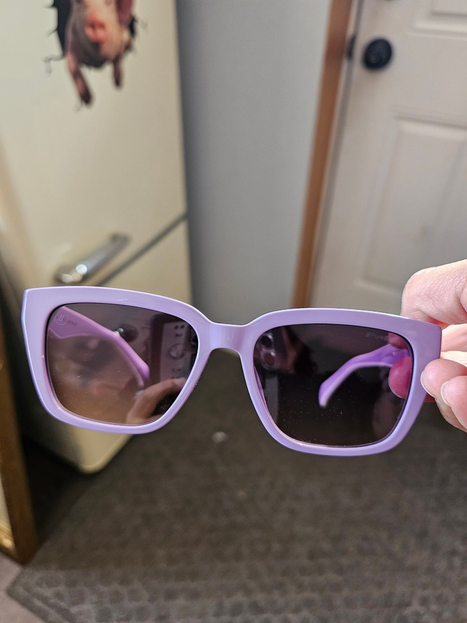Lavender Lilly Cat Eye Sunglasses - Purple Frame with 