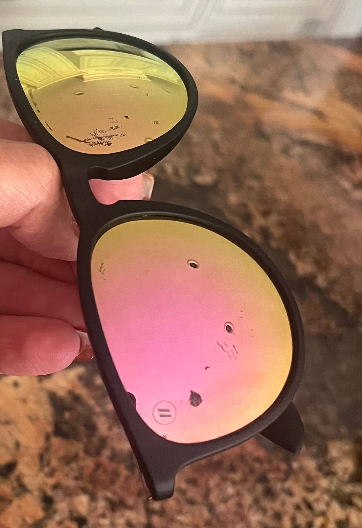 Blenders Eyewear Rose Theater Polarized Sunglasses (Matte Black/Pink Mirror) ROSE THEATER II Finally a sequal worthy of the hype. It main image 2