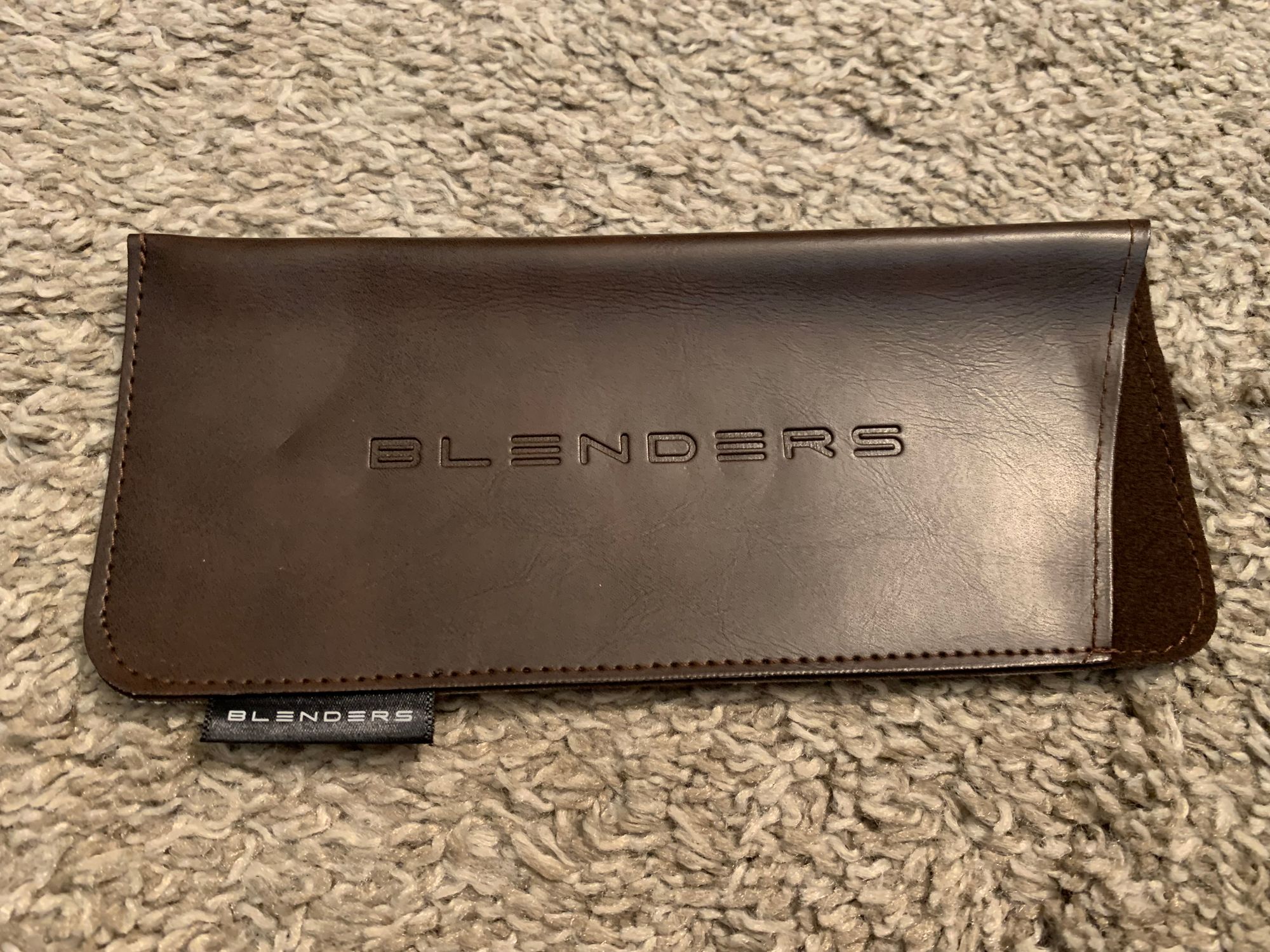 Mod Sleeve - Stylish Brown Leather Sunglass Sleeve