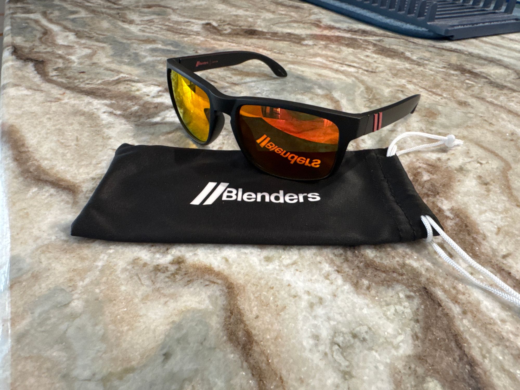 Blenders Float2O Black Sunglasses with orange Lenses. #Salty punch Float₂O Floating Sunglasses - Floating Polarized Sunglasses  main image 3