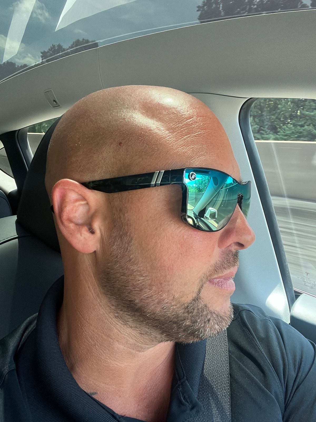 Blenders Teal Torte Blue-Green Mirrored  Sunglasses Blue Butter Buttery Bros Sunglasses - Teal Wrap Around Frame  main image 4