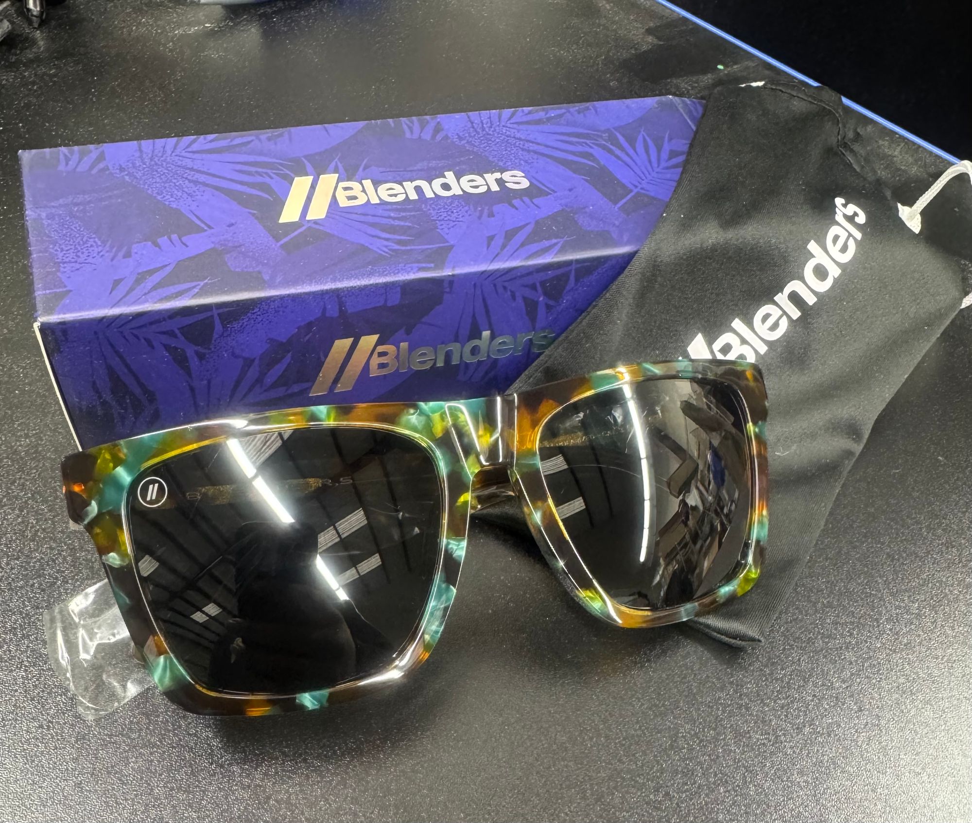 Stone Breaker Polarized Sunglasses - Green, Teal, Orange 