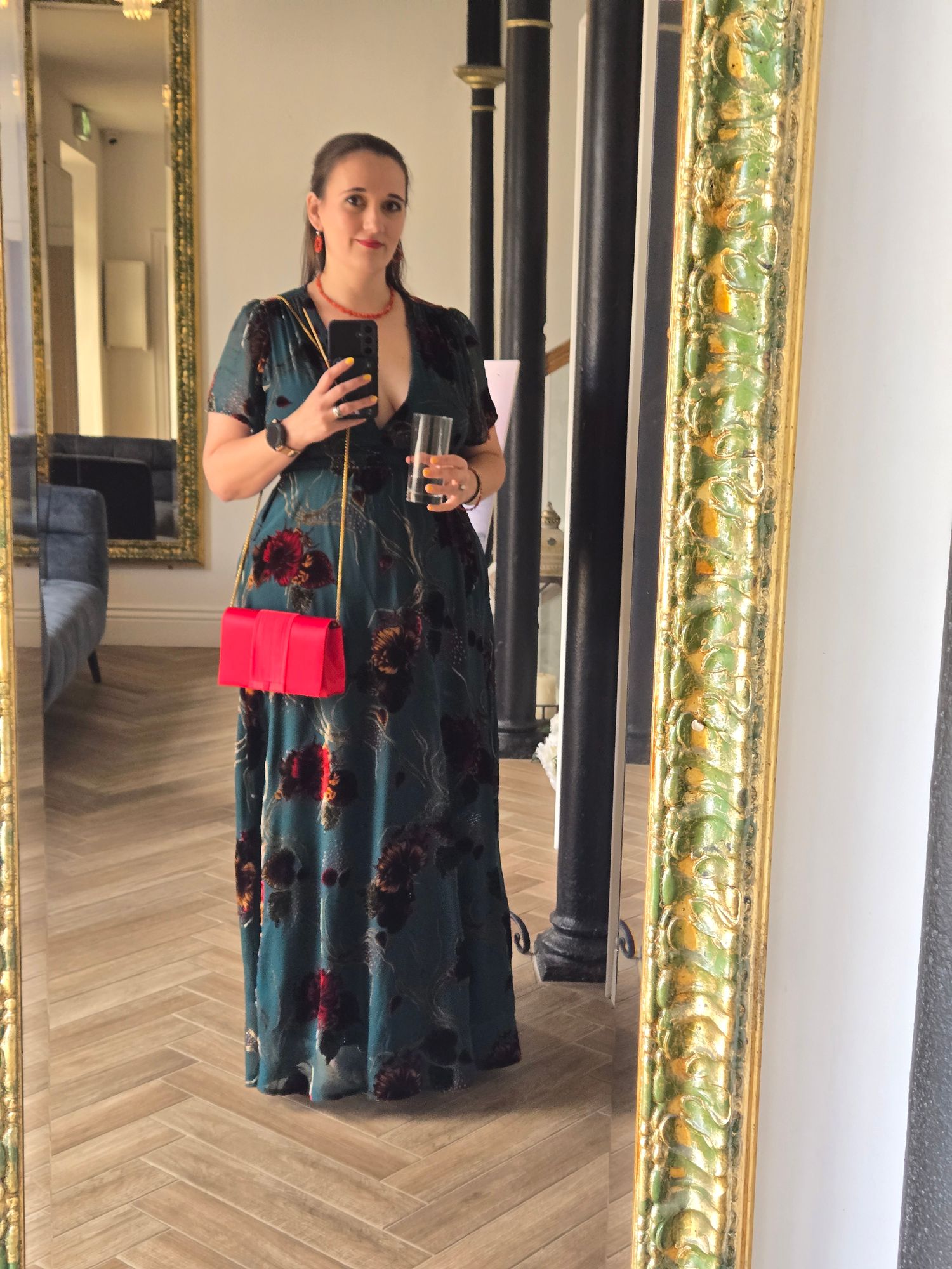 Valen Maxi Dress | Black Multi