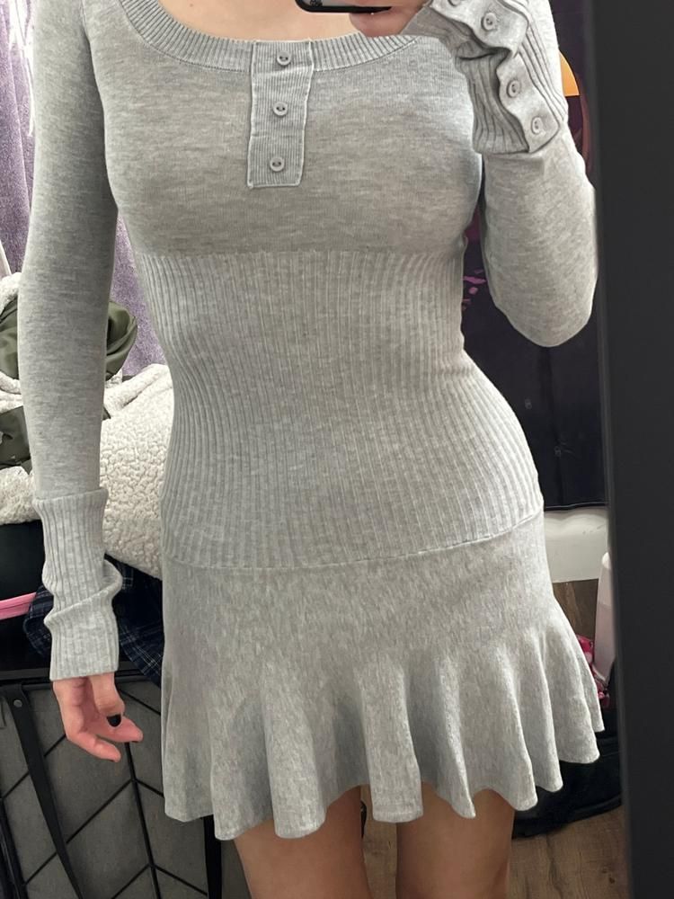claude knit long sleeve dress Claude Lightweight Knit Long Sleeve Dress