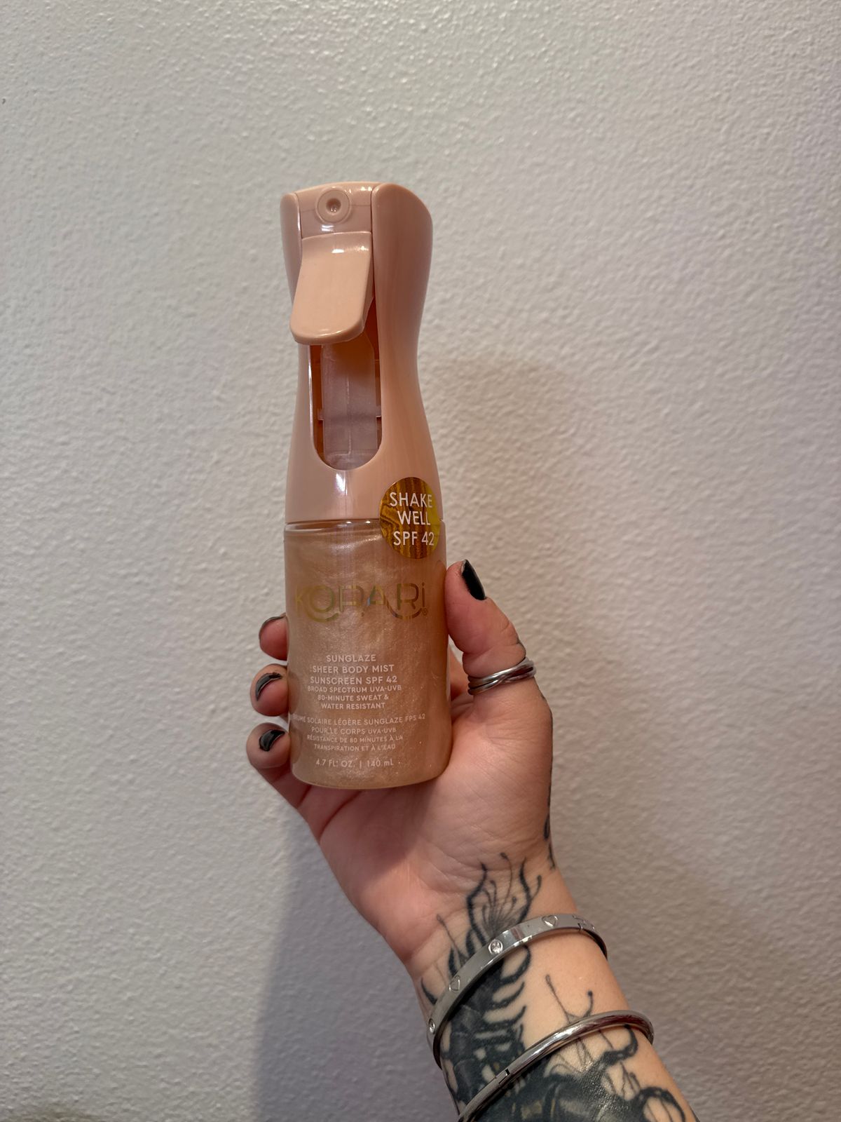 Body Mist SPF 42 Con Lucentezza - Idratante E Protettivo Per La Pelle - Foto 2