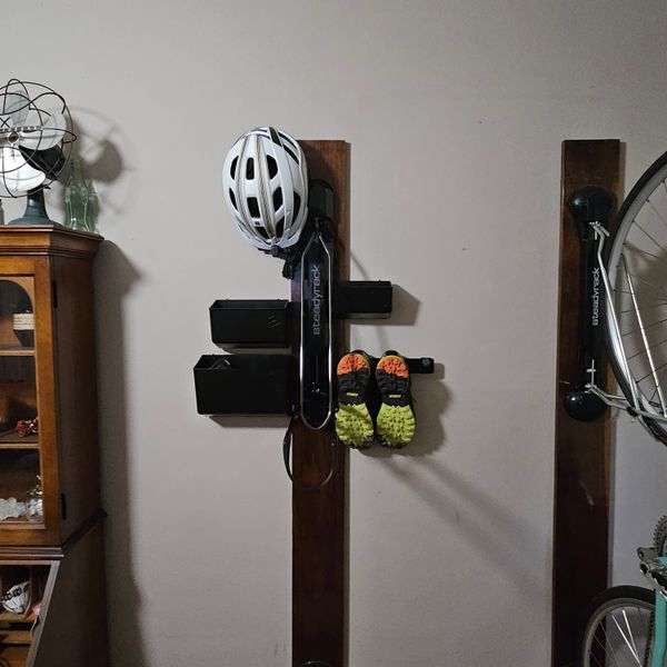 bike helmet storage Motorcycle Holder Wall Mount, 3-In-1 Helmet Rack with 4 Glove Chips insert the expansion tube OMISRUIS Motorcycle Helmet Holder Wall-Mounted