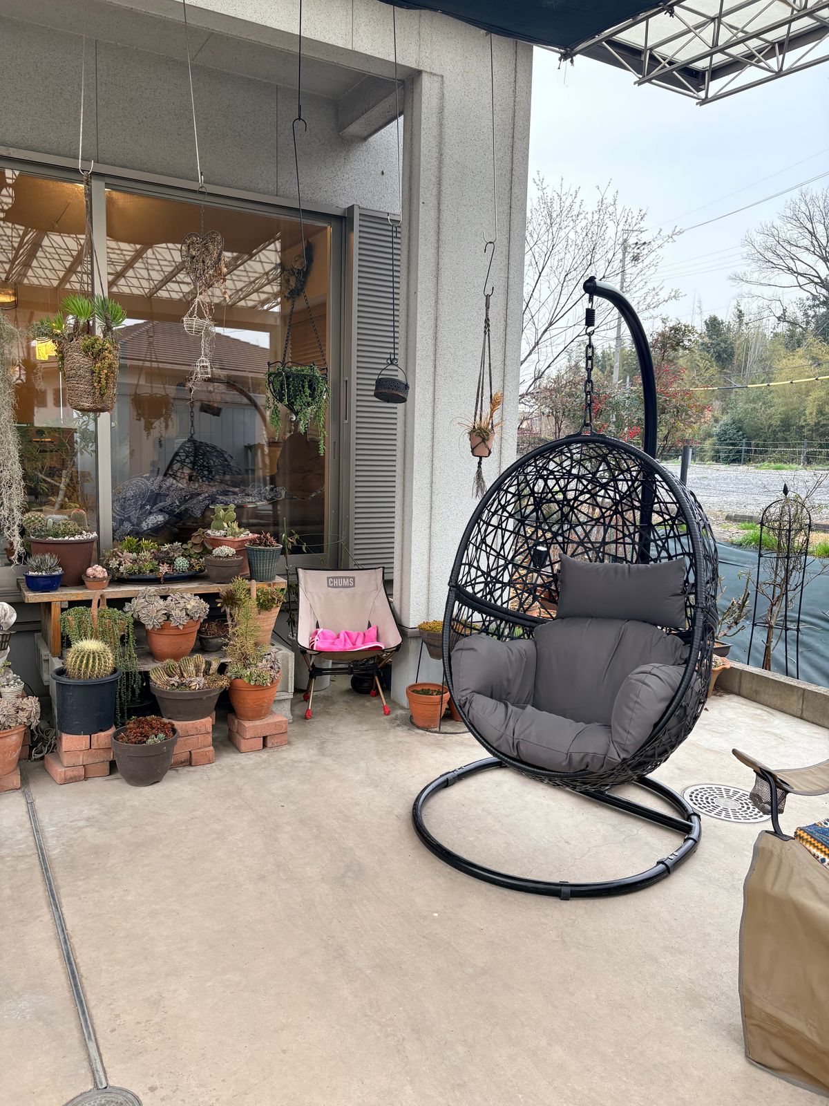 Maru S 丸型1人掛けハンギングチェア｜分割収納・80 kg対応｜Micro Chair
