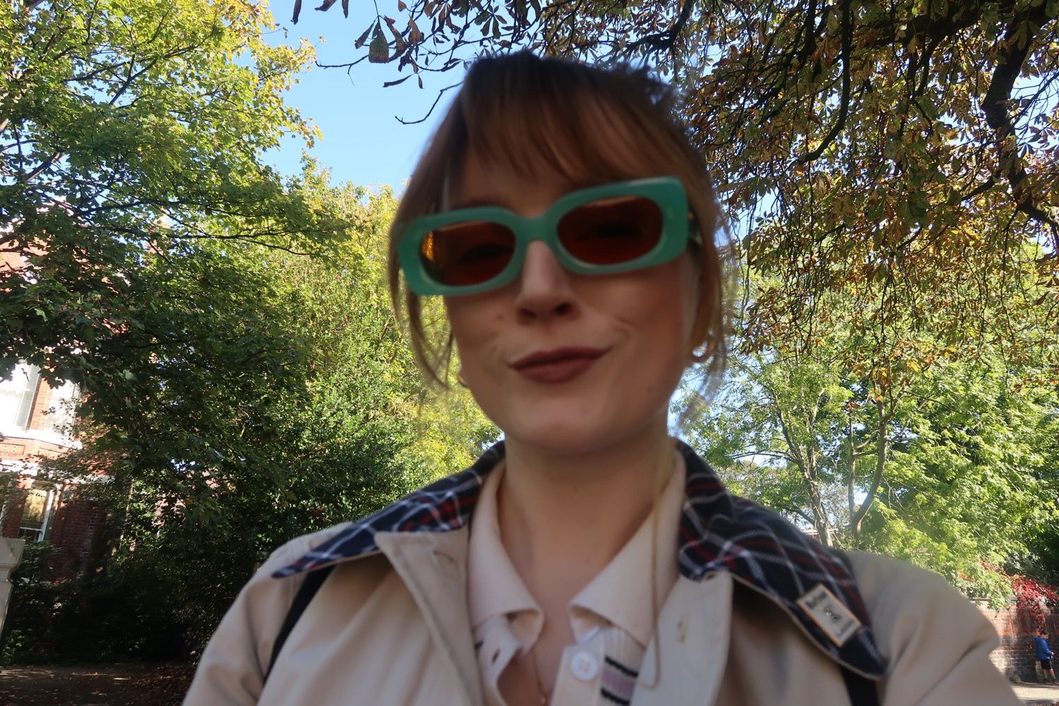 CRAP Eyewear x The Oliver by Emma Chamberlain Sunglasses Tortoise Shell Brown Crap® Eyewear | The Sweet Leaf Tortoise Bioacetate Oval  main image 4