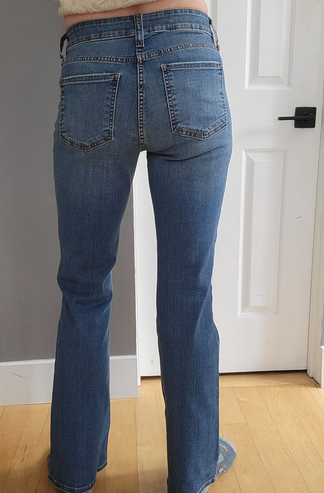 KUT From The Kloth Women's Natalie High Rise Bootcut Jean - Dark Wash, Chunky Stitch Detail, Slimming Fit