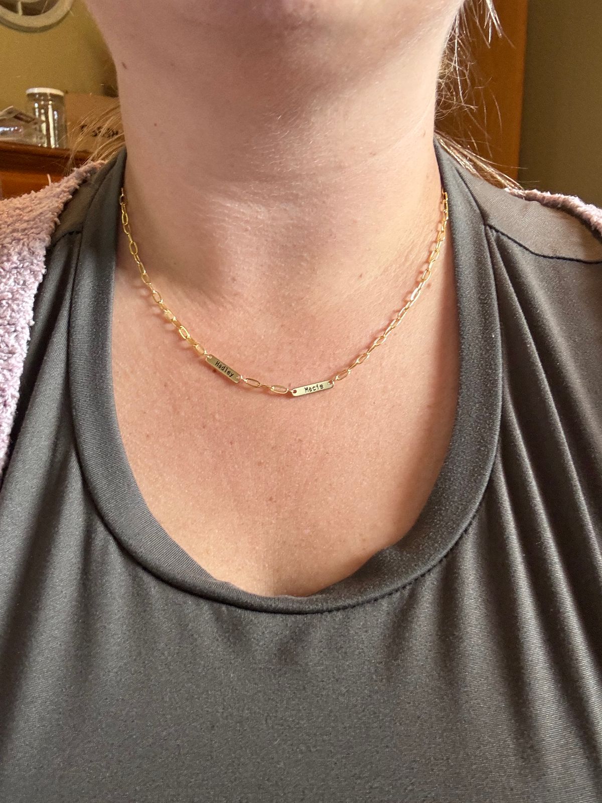 Boccadamo Collana Donna Doppio Filo Placcata Oro Giallo Con Decoro