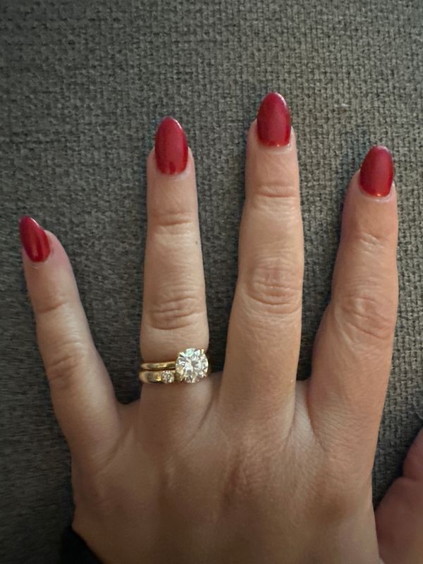Gold wedding band review photo