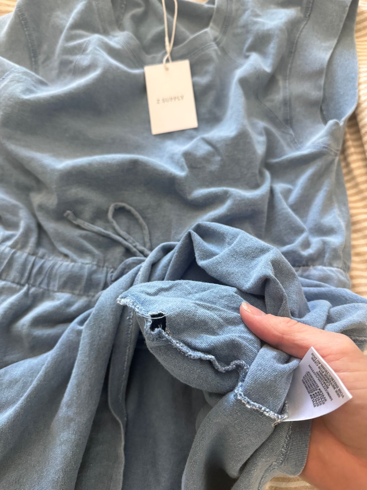 Kalani Jersey Denim Mini Dress  Z SUPPLY