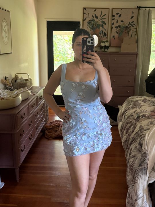 alishia satin sequin corset mini dress blue Briar Embellished in Sky Black sequin Production Time:20 Days STACK BRANDS Burgundy Black Goth Prom mini length