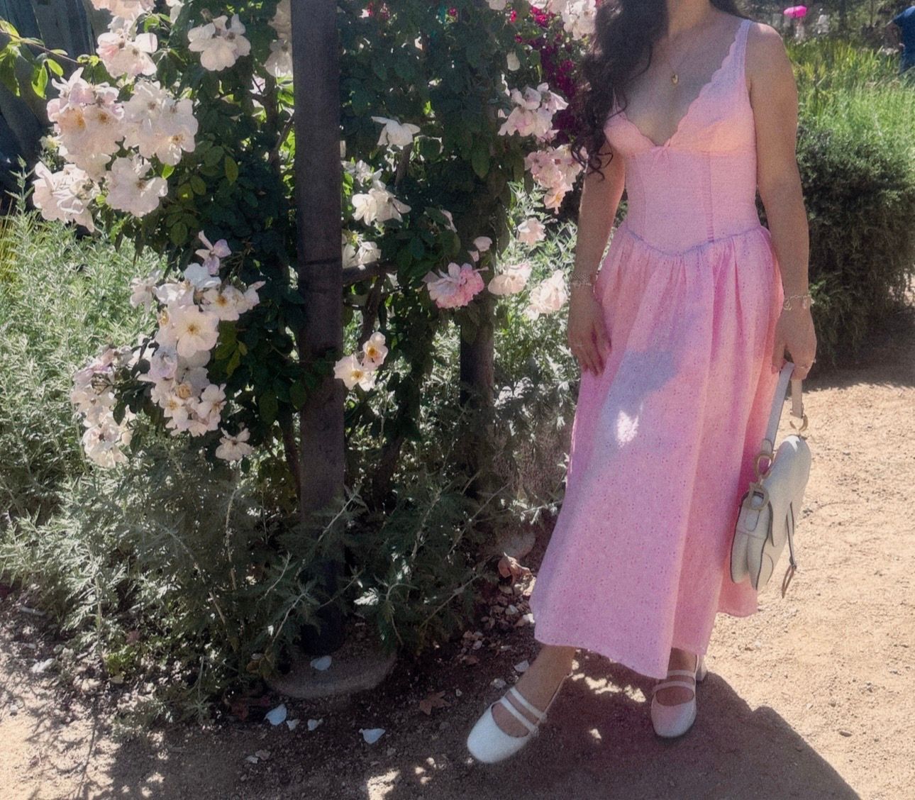 oh polly pink bow dress Elsa Hosk Stuns in the Cressida Dress