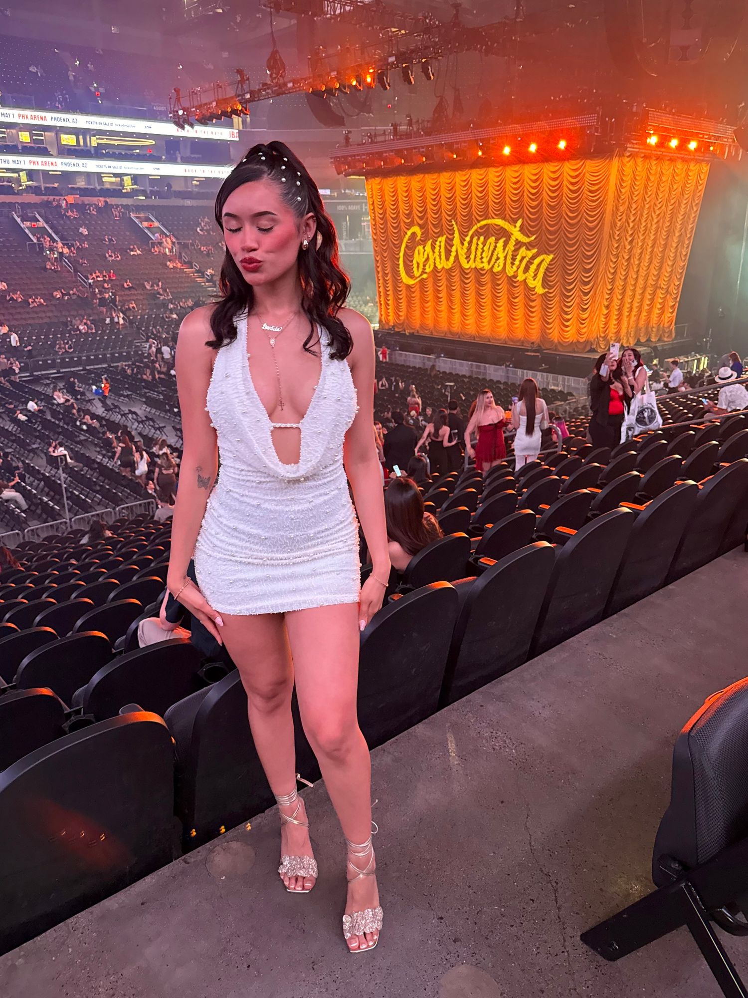 Versailles Deep Plunge Embellished Mini Dress in White | Oh Polly Versailles Deep Plunge Embellished Mini Dress in White | Oh Polly