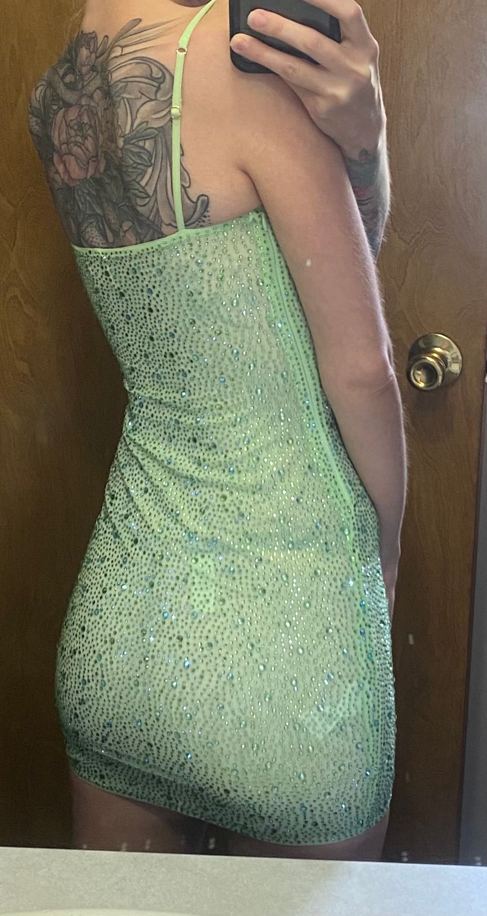 Aellin Embellished Bodycon Mini Dress in Pistachio | Oh Polly Aellin Embellished Bodycon Mini Dress in Pistachio | Oh Polly