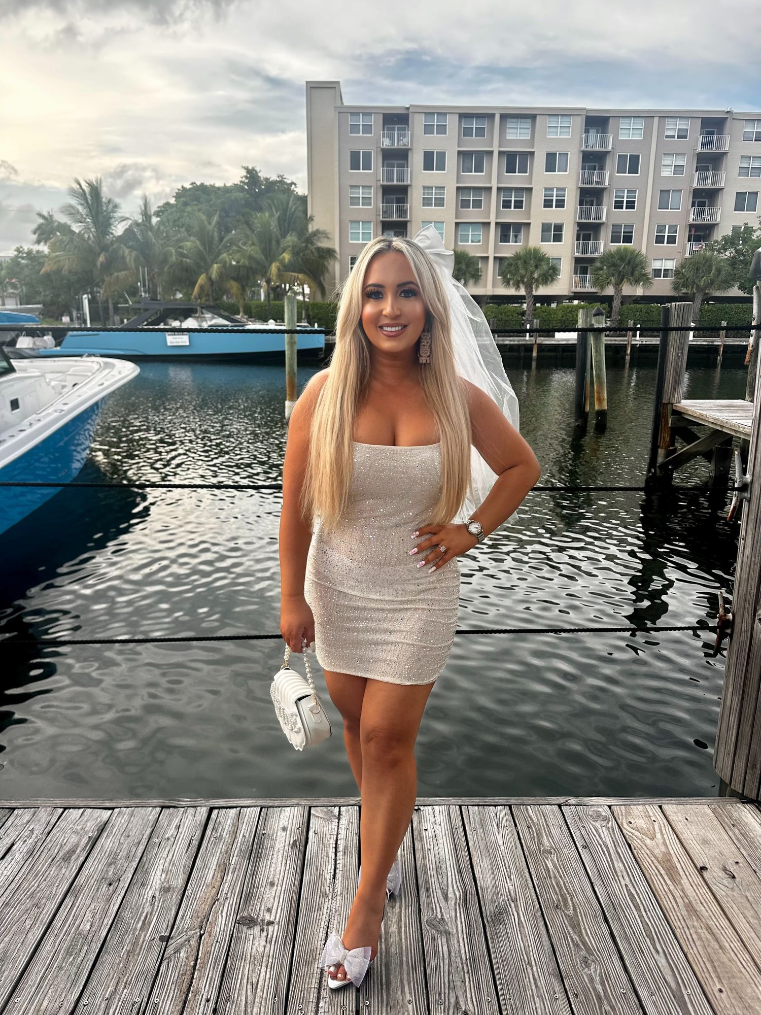 Aellin Embellished Bodycon Mini Dress in White | Oh Polly Aellin Embellished Bodycon Mini Dress in White | Oh Polly
