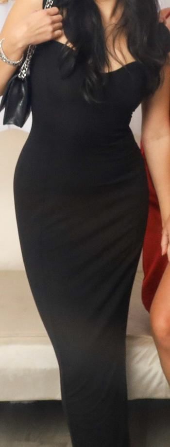 Dolcezza Sweetheart Neckline Maxi Dress in in Black | Oh Polly