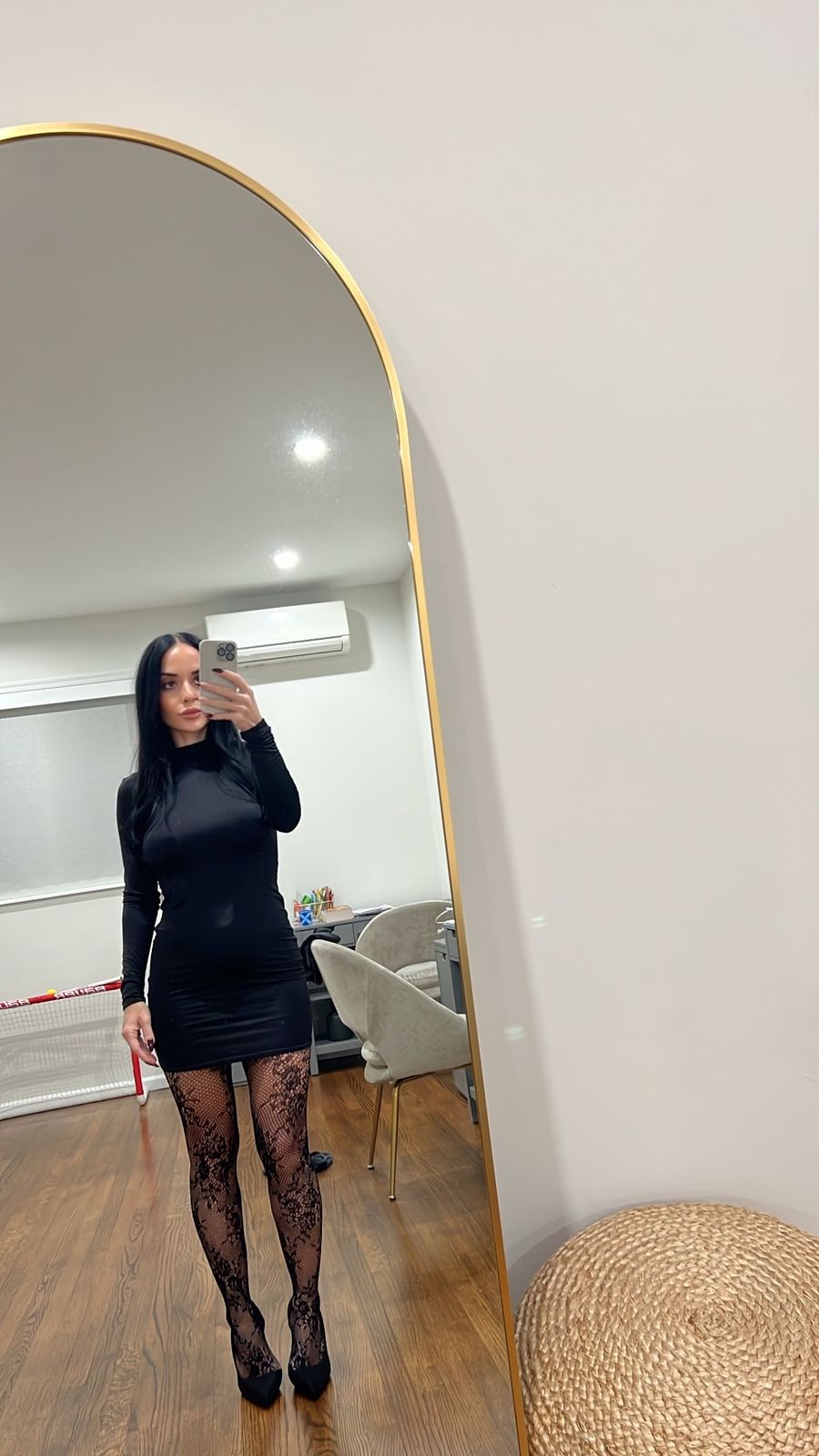 Luanni Slinky Jersey Backless Mini Dress in Black | Oh Polly