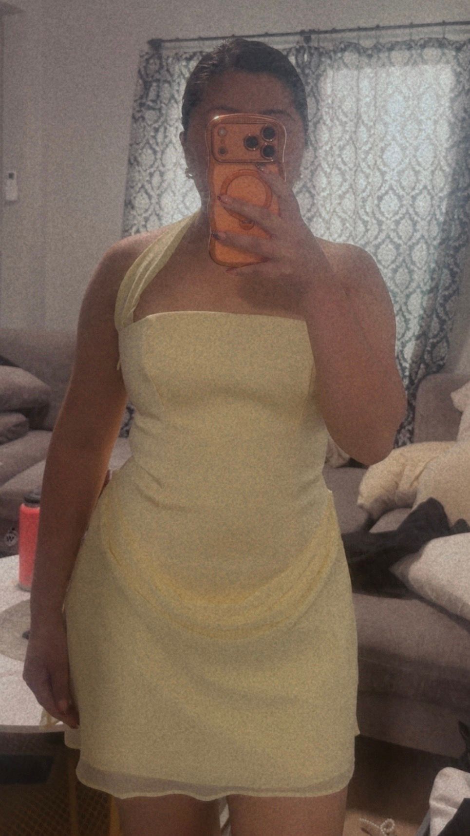 Nola Premium Satin Draped Mini Dress in Butter Yellow | Oh Polly Nola Premium Satin Draped Mini Dress in Butter Yellow | Oh Polly