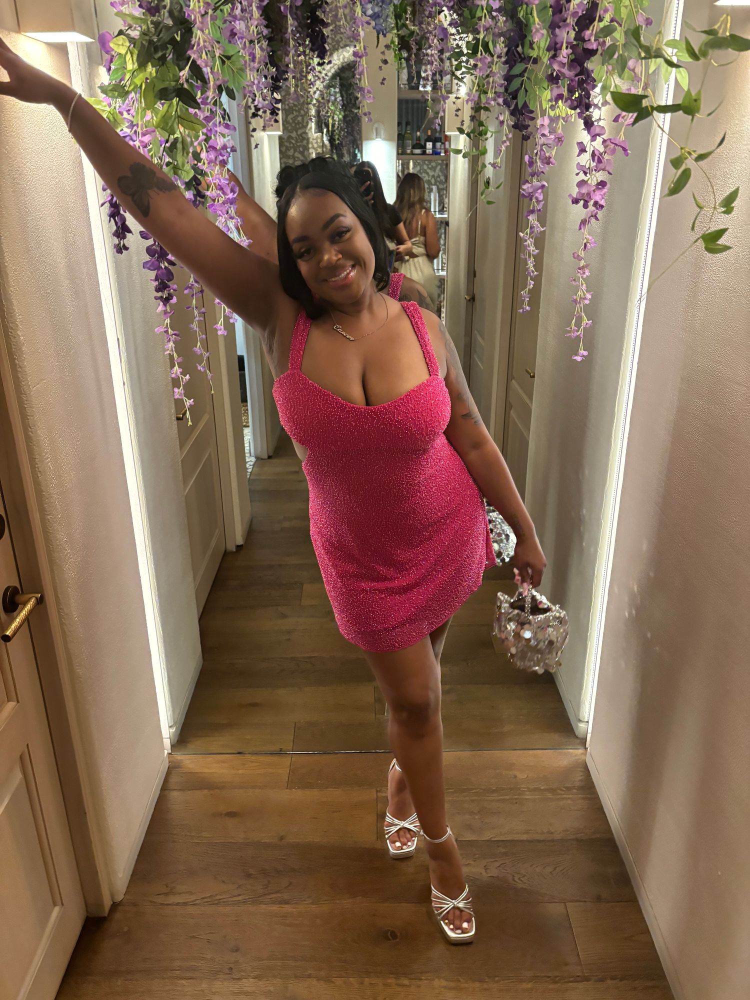 chiffon floral mother of the bride dresses A-Line Maxi Printed Dress Off The Shoulder Formal Dress COCOMELODY CM0443, Dusty Blue Soft pleats and a Sherri Hill Strapless A-Line Color:Gray Nubuck YGroup_PonteZipMini