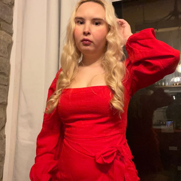 ruched red dress Ruching Strapless Red Prom Dress with Ruffled Skirt – loveangeldress