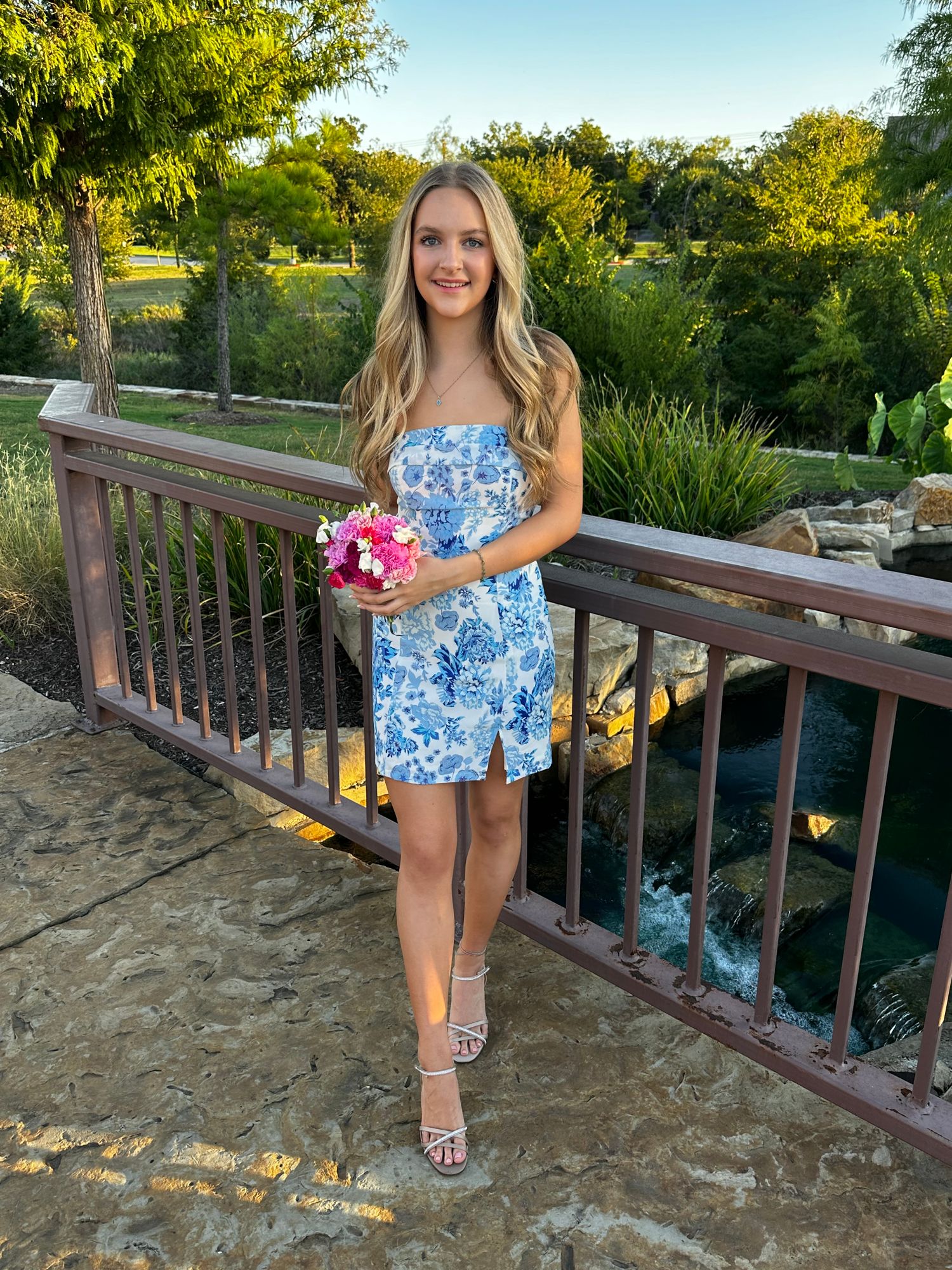 Charms Mini Dress - Blue Floral Thats So Fetch US Charms Mini Dress - Blue Floral Thats So Fetch US