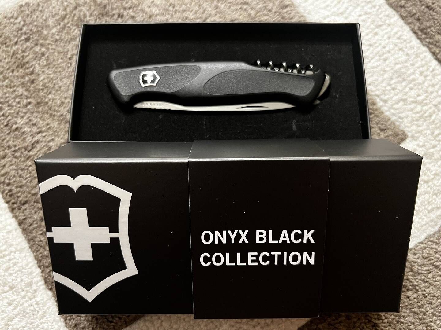 Onyx Black RangerGrip 55 Swiss Army Knife by Victorinox at Swiss 