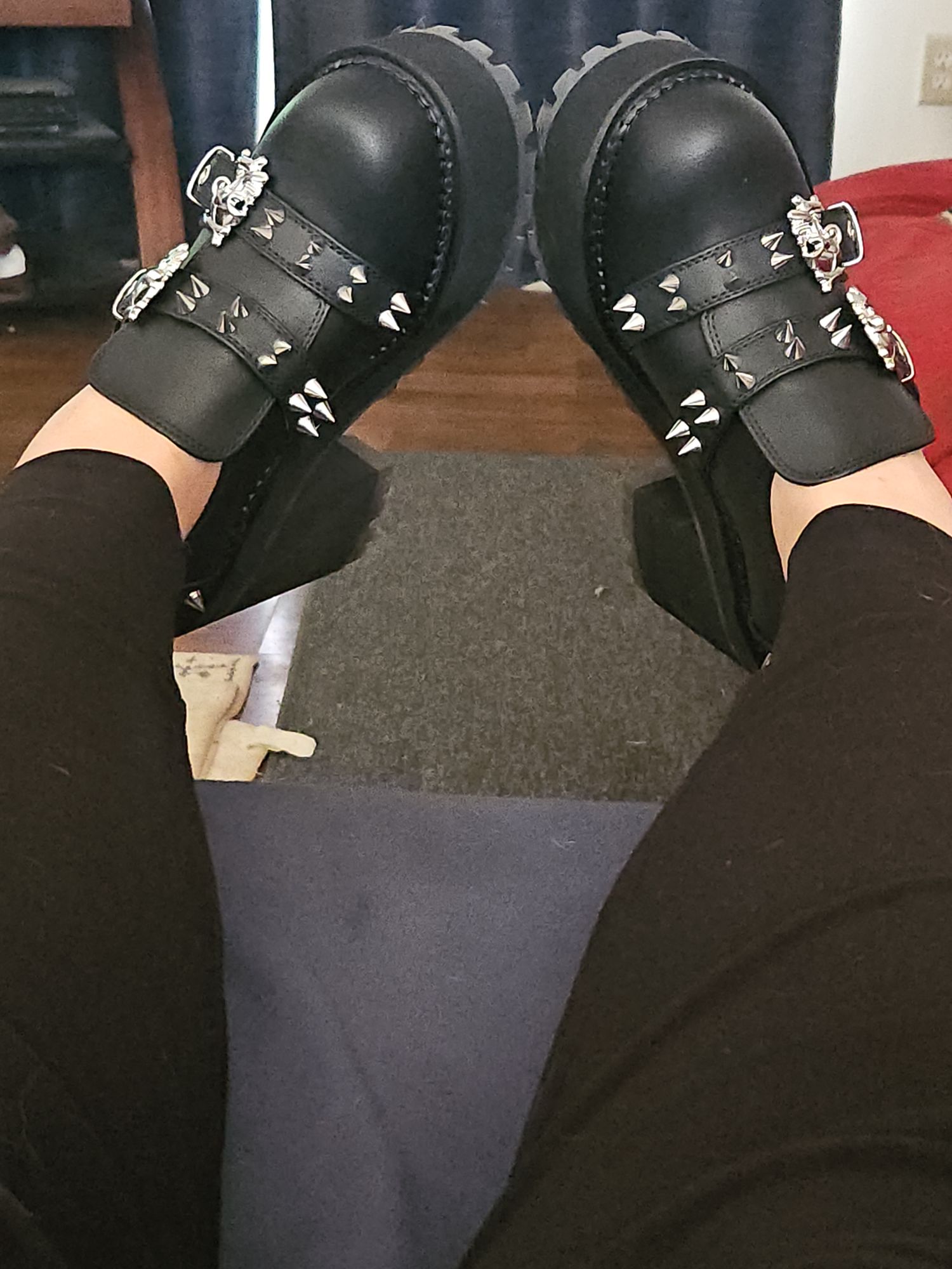 Demonia Stack Outfit DemoniaCult Stack 201 Platform Ankle Boot