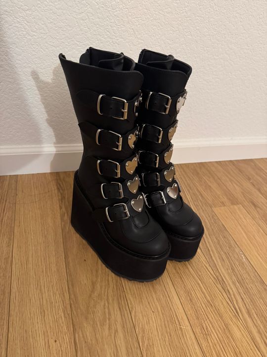 Swing 230 Platform Buckle Boots Demonia DEMONIA 