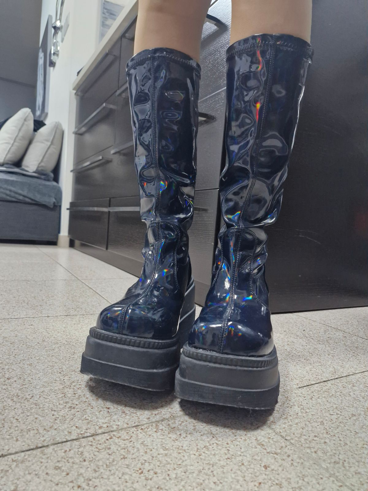 Wide Calf Boots Demonia Shaker 65s Shaker-65