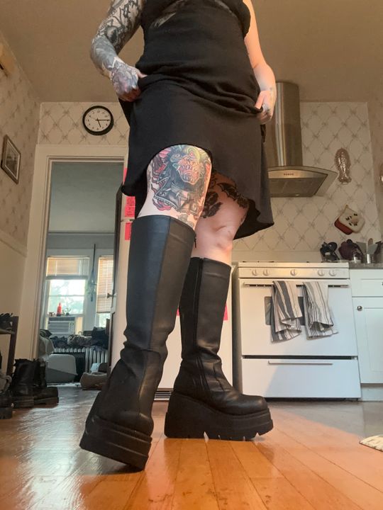 Combat Boots Demonia Shoes Demonia Shaker 100 Calf Size Demonia