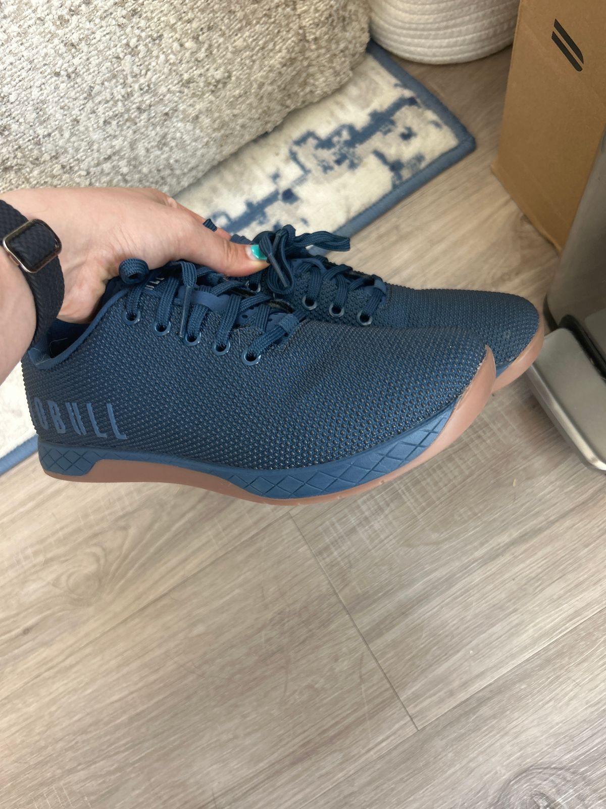 NoBull Navy Gum Outwork Training Shoes Men\'s 9.5 Women\'s 11 Athletic Active Amazon.com | NOBULL Women main image 2